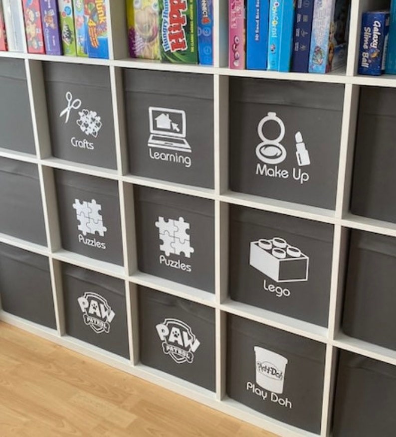 Toy Storage Decals Toy Labels Selfadhesive Personalised Etsy UK