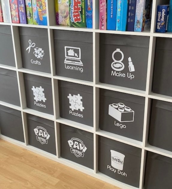 Toy Storage Decals Toy Labels Selfadhesive Personalised Etsy UK