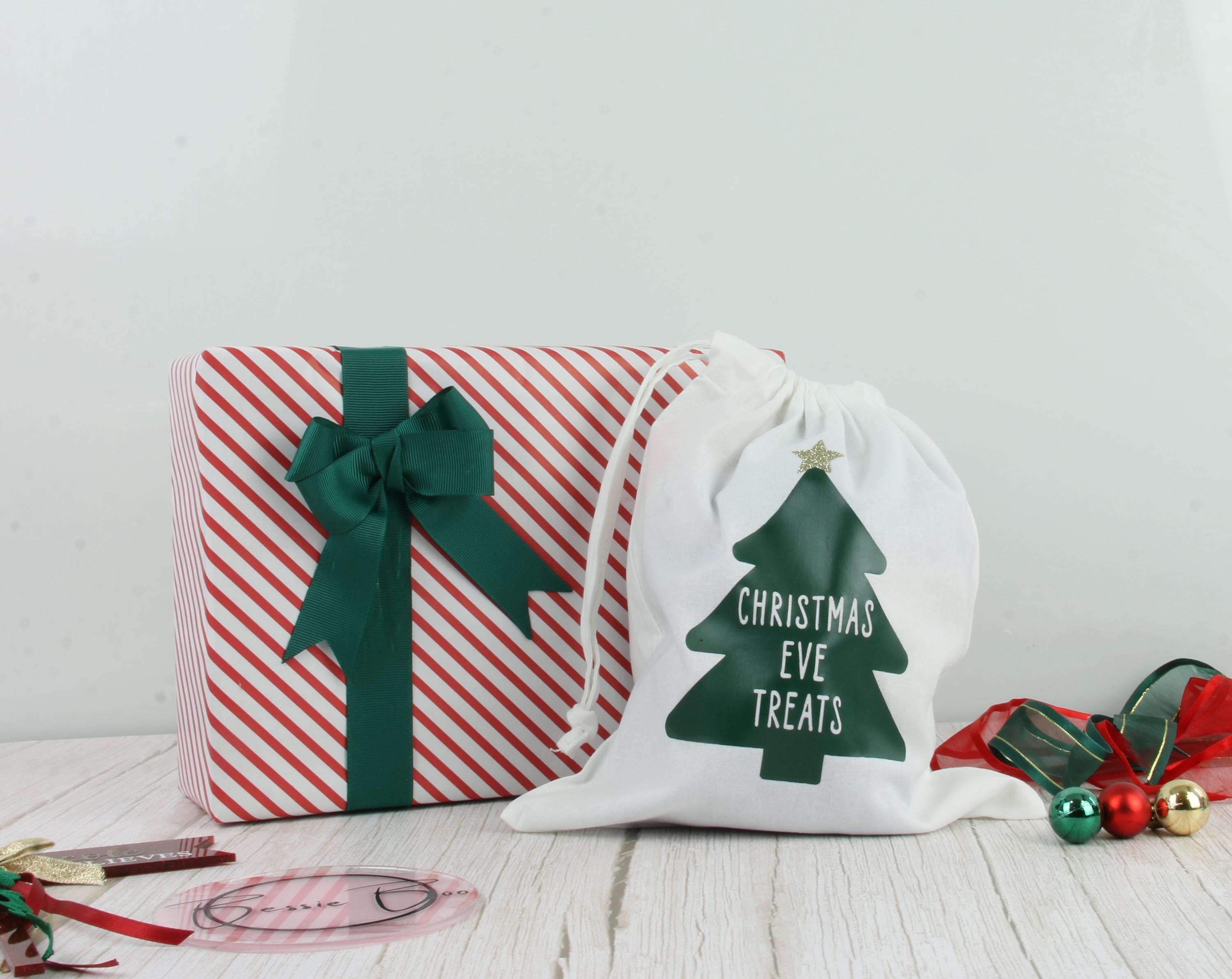 Christmas Sack | Personalised Christmas Eve Bag | Christmas Drawstring Bag | Christmas Gift