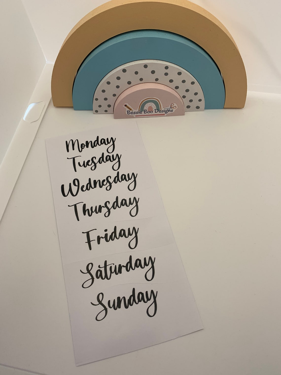Weekday Labels Days of the Week Stickers Labels for | Etsy