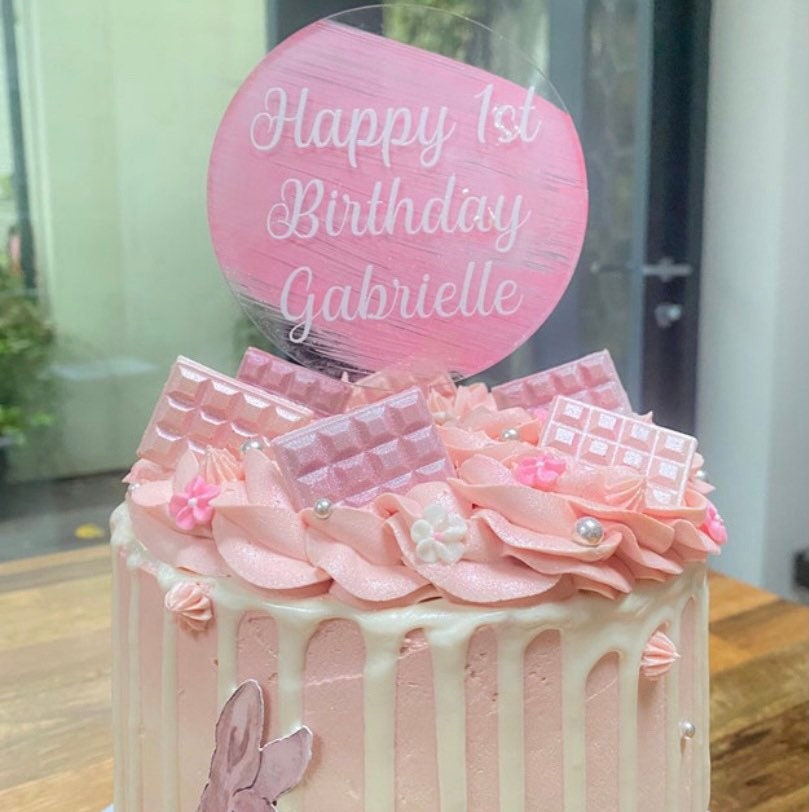 Personalised Cake Topper | Acrylic Cake Topper | Birthday | Baby Shower | Wedding | Christmas | Cake Decoration