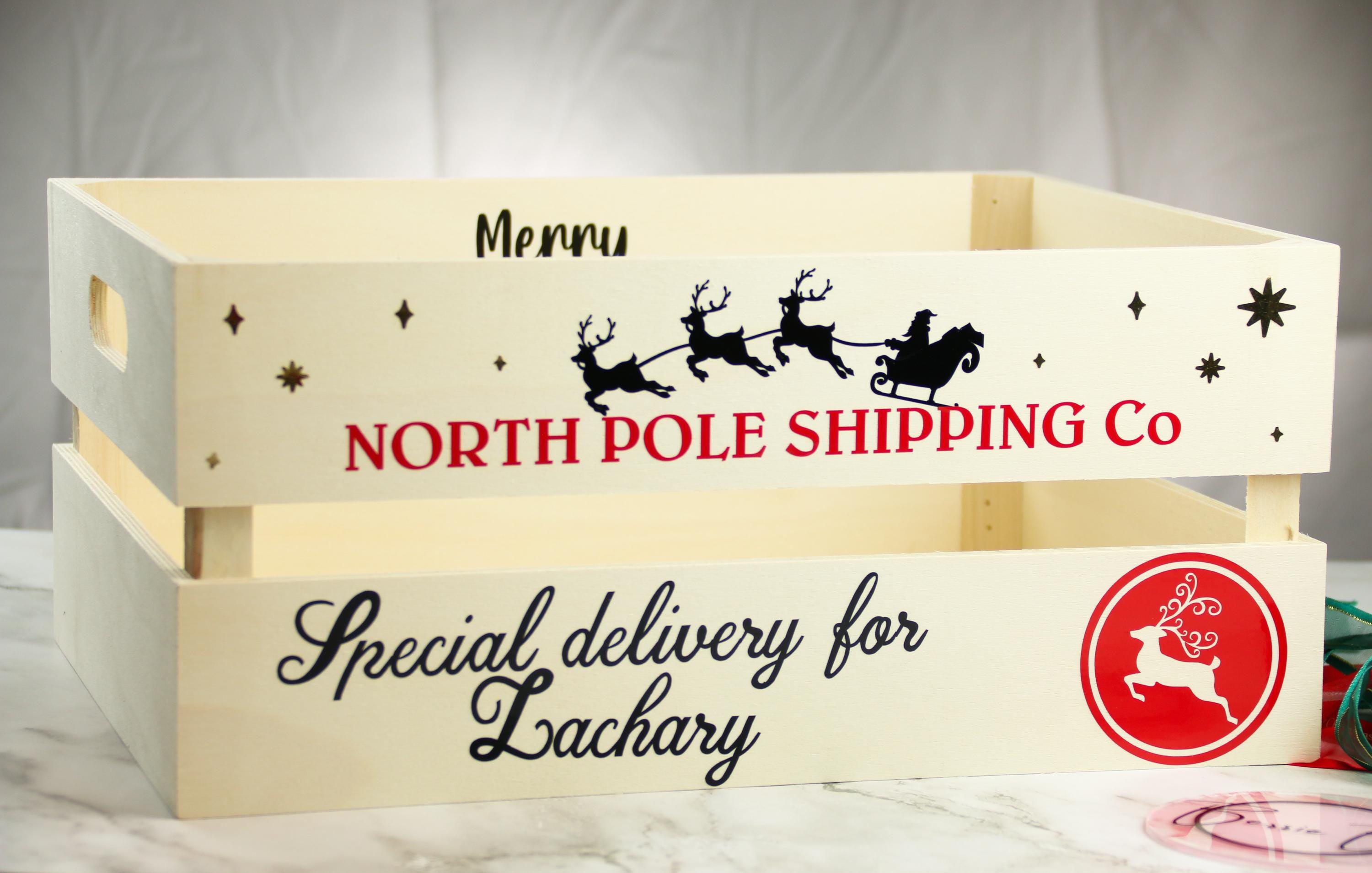 Crate - Personalised Christmas Crate | Christmas Gift | Christmas Eve Box  | Christmas Eve Treats North Pole Special Delivery
