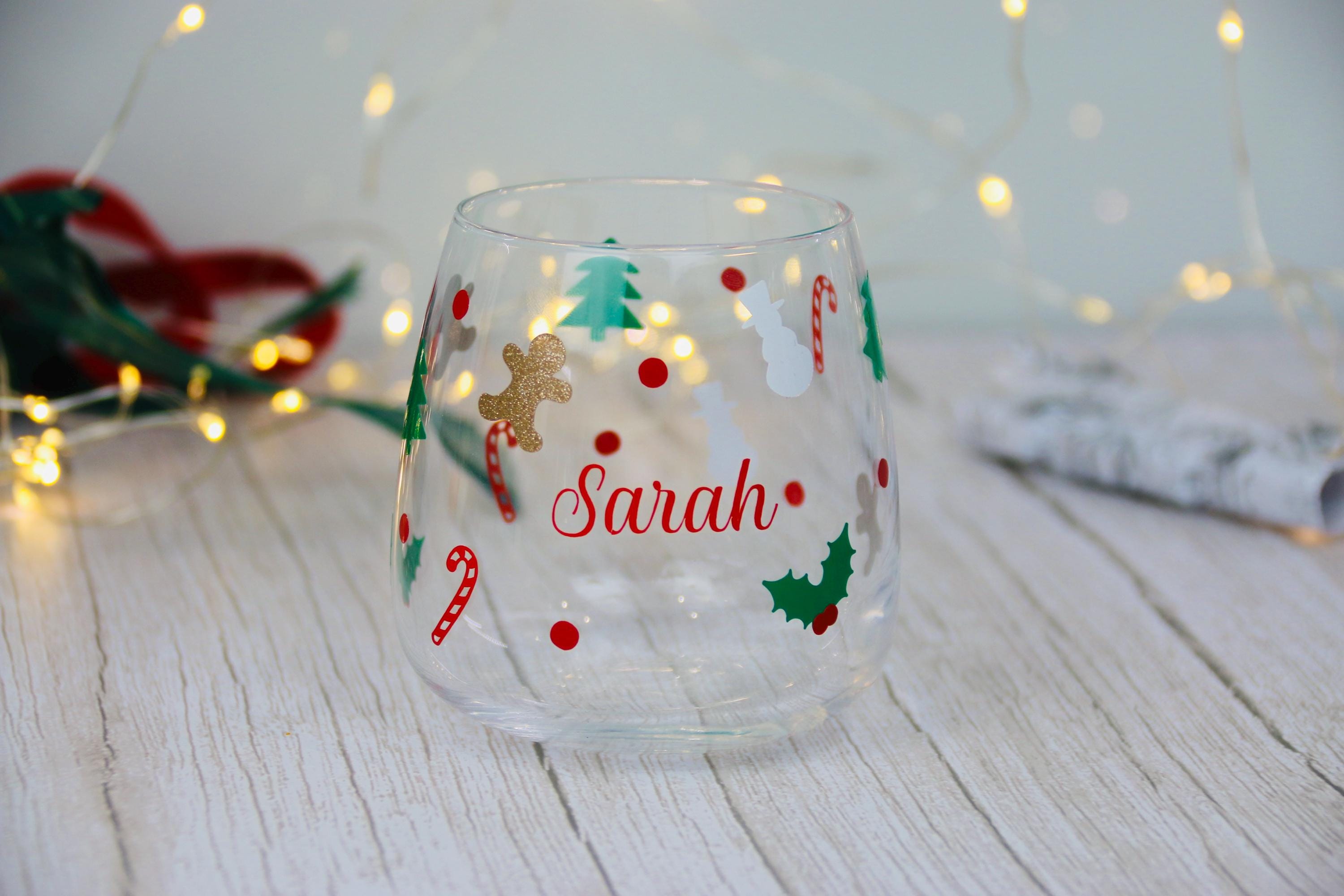 Gift Ideas - Christmas Glass | Personalised Glass | Christmas Present | Christmas 2025 | Gift for Her | Christmas tumbler  | Stocking Filler