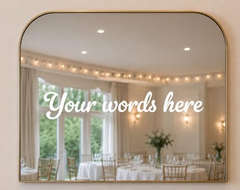 Personalised Vinyl Lettering | Custom Wall Decal | Mirror Decal | Shelf & Bookcase Stickers | Home Decor | Removable Vinyl Quote