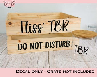 DIY Crate - Books Crate Decal | Stickers for Readers | Book Lovers Crate | Self-Adhesive Personalised Labels