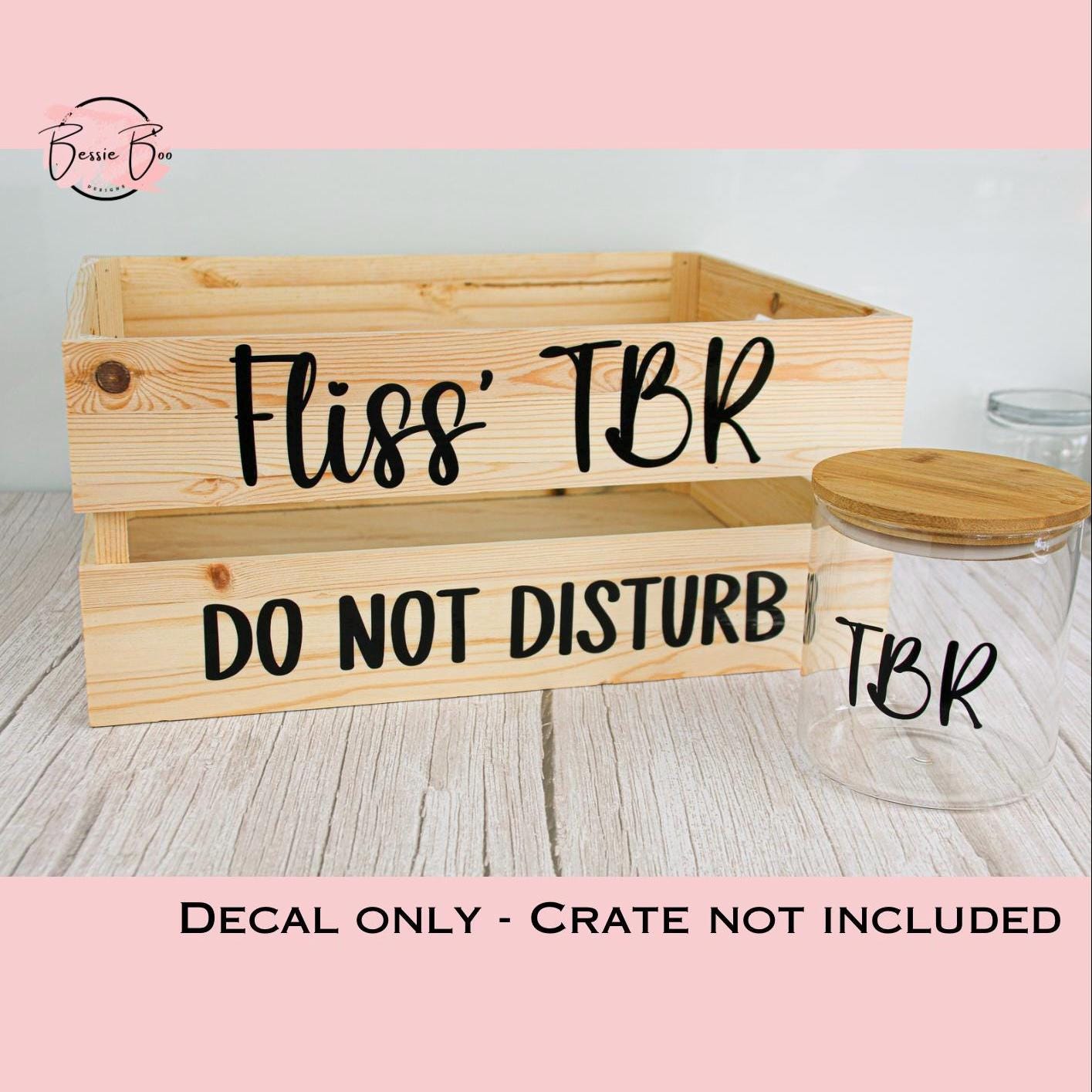 DIY Crate - Books Crate Decal | Stickers for Readers | Book Lovers Crate | Self-Adhesive Personalised Labels