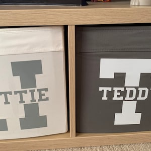 Toy Storage Initial Decals | Initial Labels | Self-Adhesive Personalised Decals | Personalised Stickers