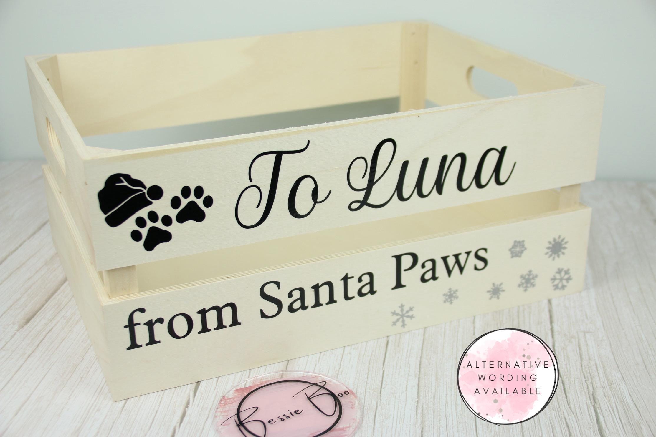 Crate - Pets Christmas Eve Crate | Personalised Christmas Gift for Furbaby | Dogs Christmas Eve Box | Christmas Eve Treats Christmas Crate