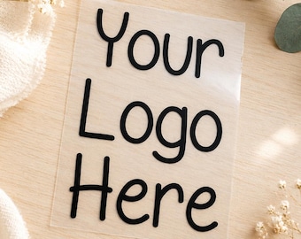 Custom Logo Vinyl Decal | Business Branding Sticker | Shop Window / Office Door Sign | One Colour Logo Transfer | Corporate Signage
