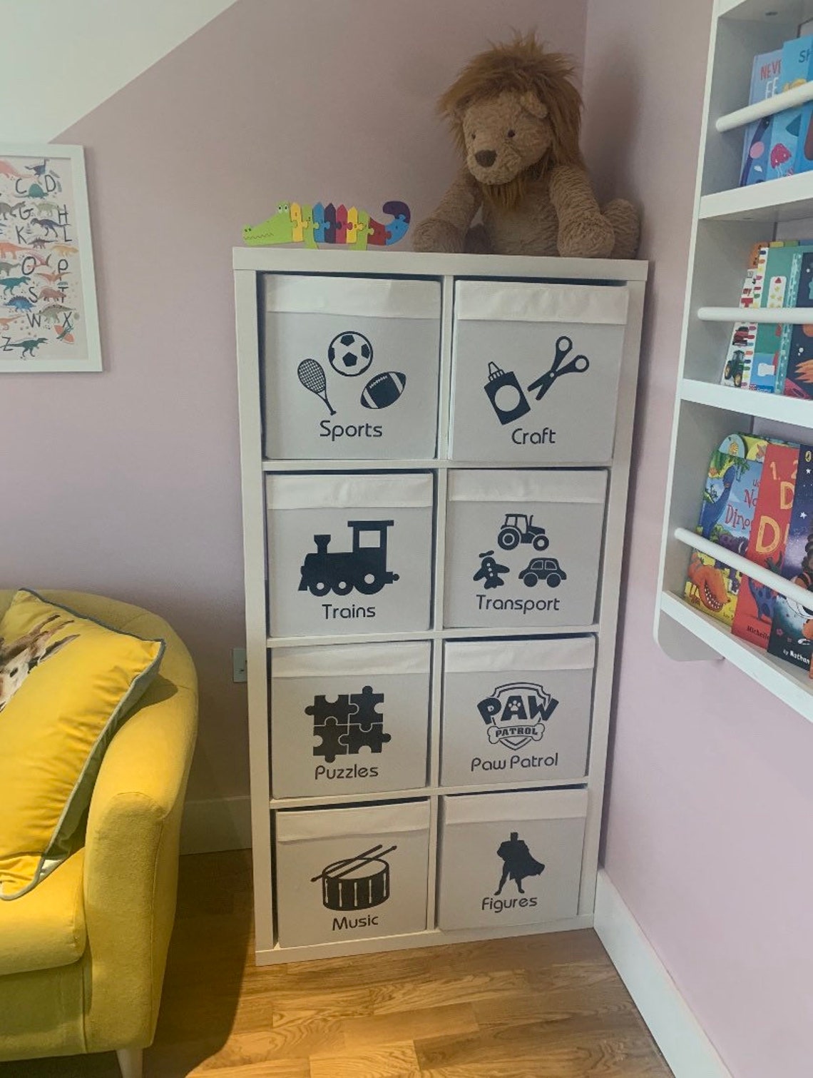 Toy Storage Decals Toy Labels SelfAdhesive Personalised Etsy