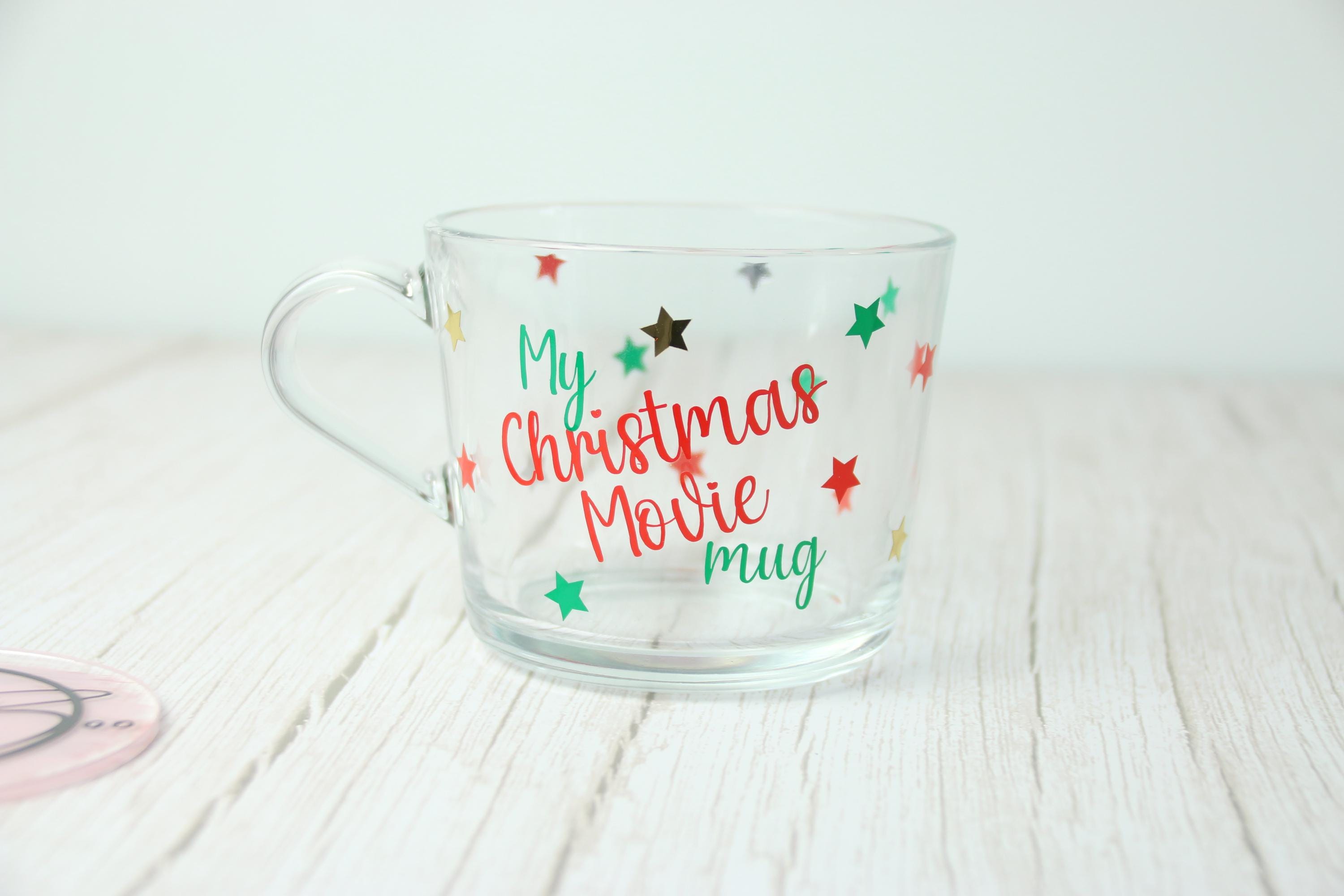 Gift Ideas - Christmas Movie Glass Mug | Personalised Glass | Christmas Present | Christmas 2024 | Gift for Her | Christmas Mug