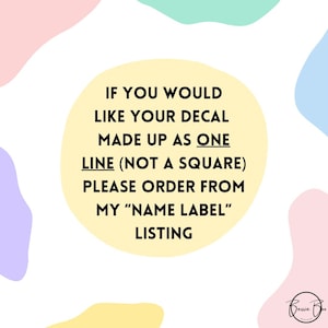 Custom Made Vinyl Decals | Self-Adhesive Personalised Labels | Personalised Stickers image 7
