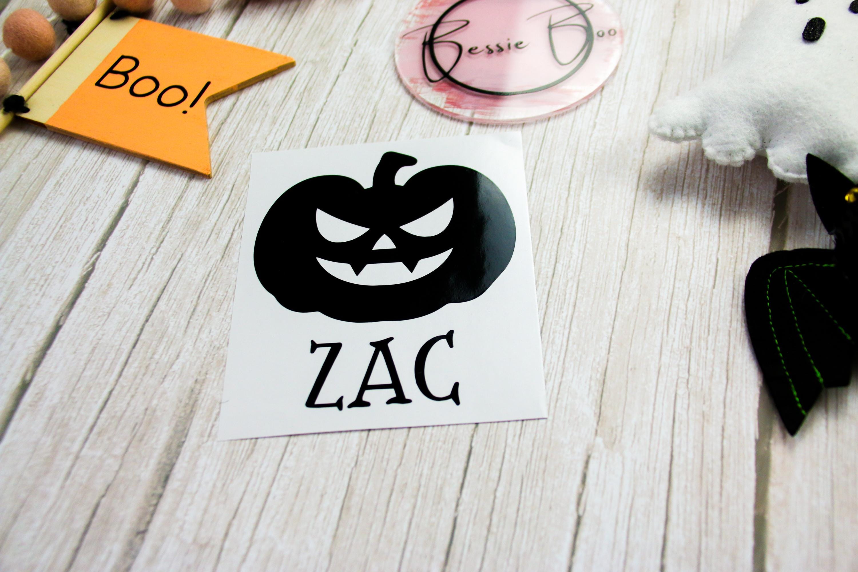 Halloween Treat Bag Decal | Halloween Gift Bag Stickers |  Party Bag Decals | Trick or Treat Labels | Self-Adhesive Personalised Labels