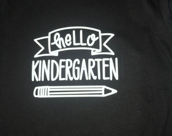 Hello Kindergarten t shirt