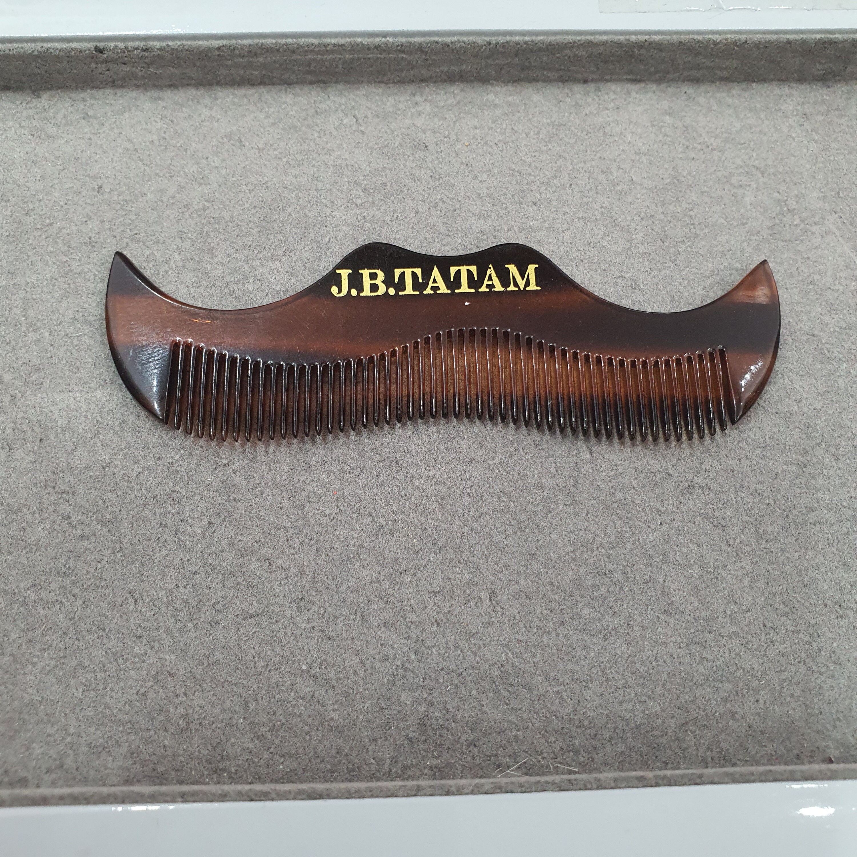 Pocket Size Moustache Shaped Comb, for Beard and Moustache in Brown and Black Colour Etsy