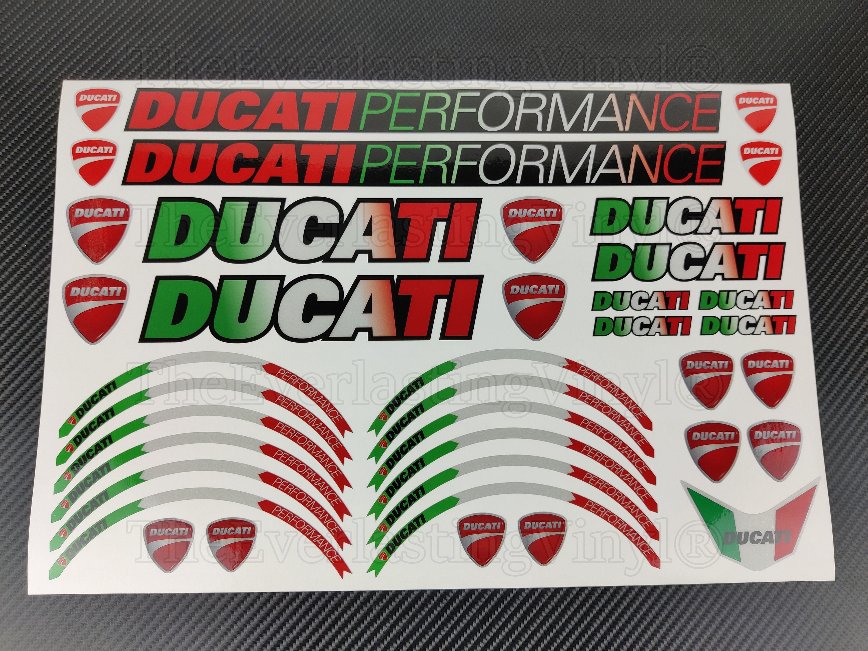 Autocollants Réfléchissants Style Ducati Performance Pour Trottinette Lectrique 534408