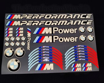 BMW M power reflective stickers kit for Xiaomi Mijia M365 / Pro 2 and similar electric scooters like ninebot, segway, kugoo, dualtron, vmax
