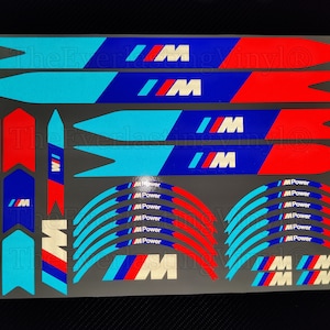 Xiaomi Mijia M365 / Pro / Pro 2 electric scooter reflective stickers kit BMW M power performance