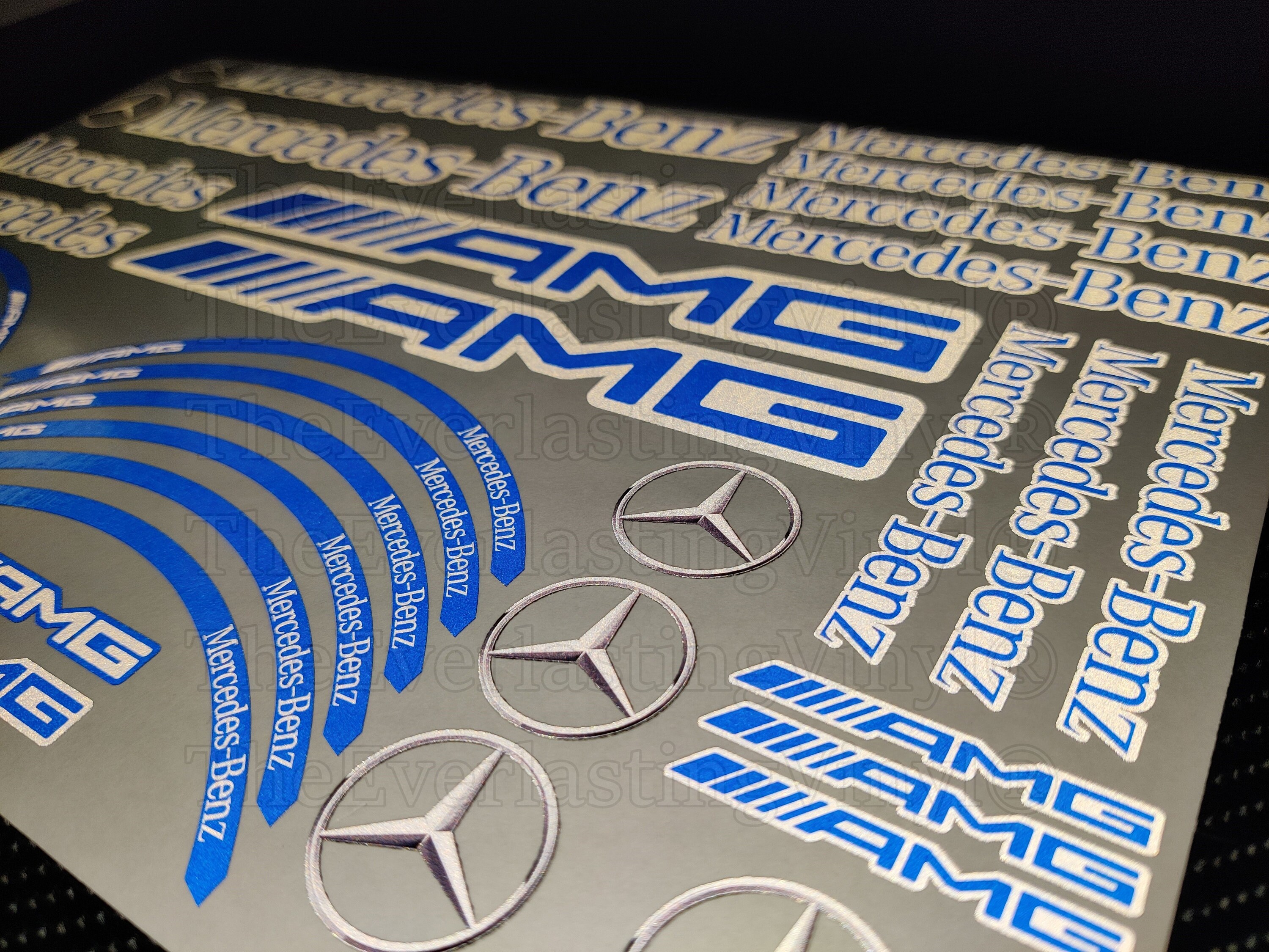 Autocollants logo AMG pour portes Mercedes Benz AMG-3