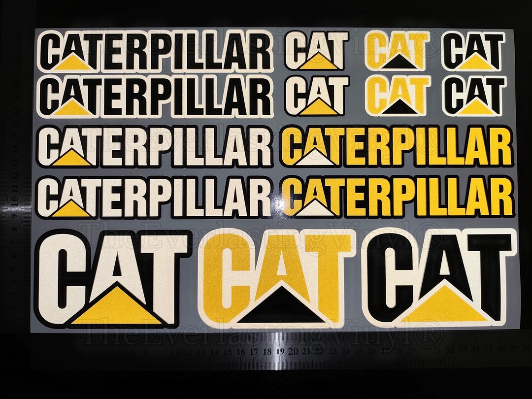 CATERPILLAR Reflective XL Stickers Kit 37x23 Cm Sheet CAT - Etsy