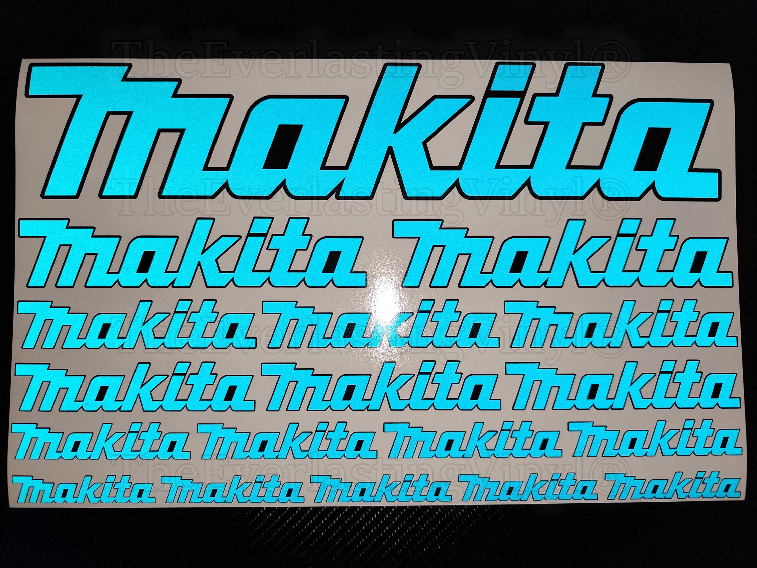 Sticker Vinyle Autocollant Makita - Pour Voiture, Moto, Mur, Atelier