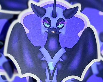 Nightmare Moon Matte Decal Sticker (2in)