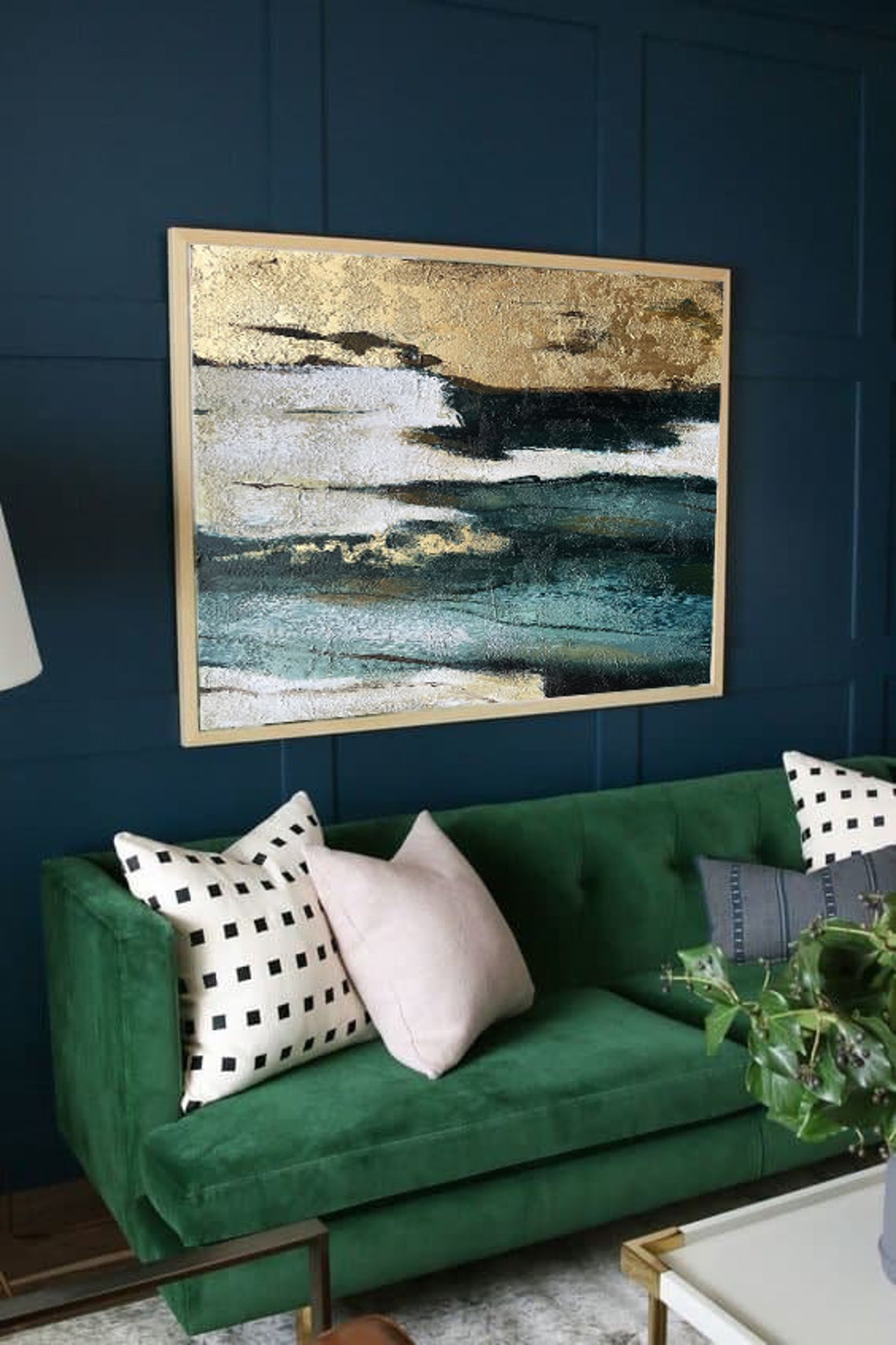 Large Abstract Wall Art Gold Original Abstract Painting Etsy