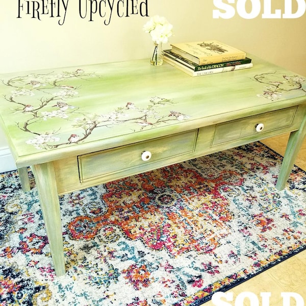 Painted Coffee Table Etsy