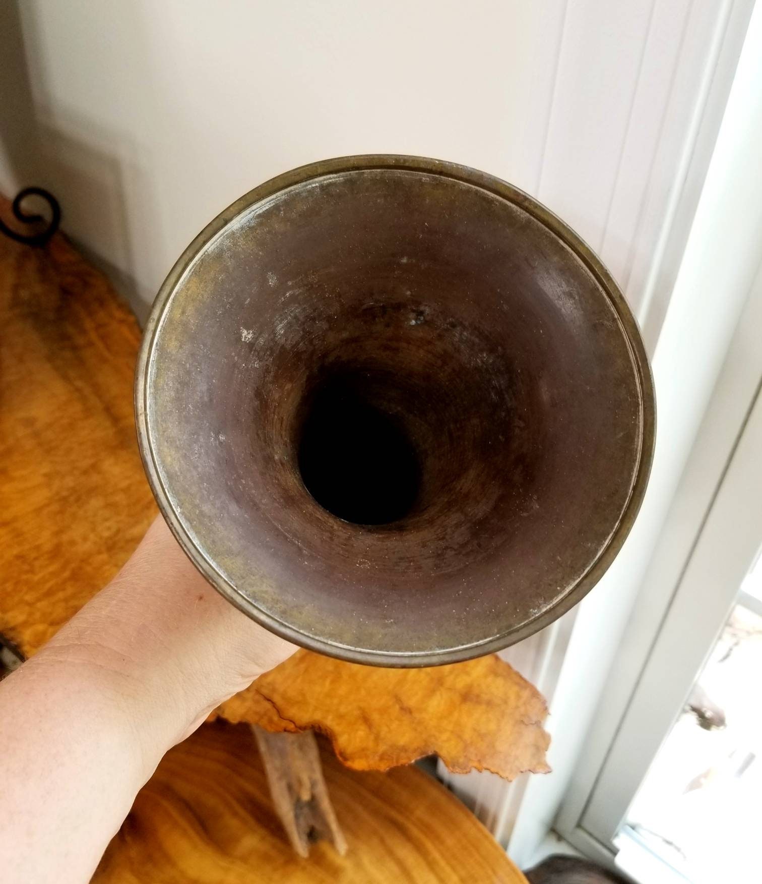 Vintage India Brass Peacock Vase Indian Firefly Upcycled Etsy