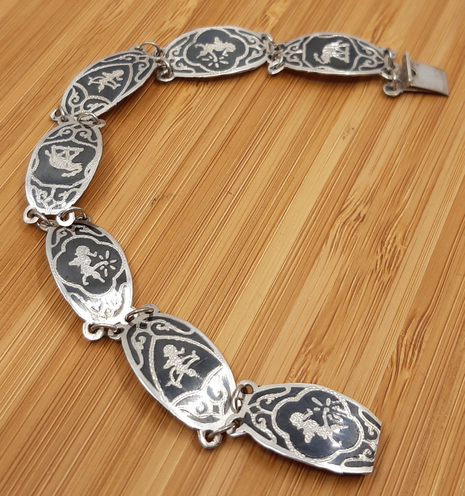 Siamese cheap silver bracelet