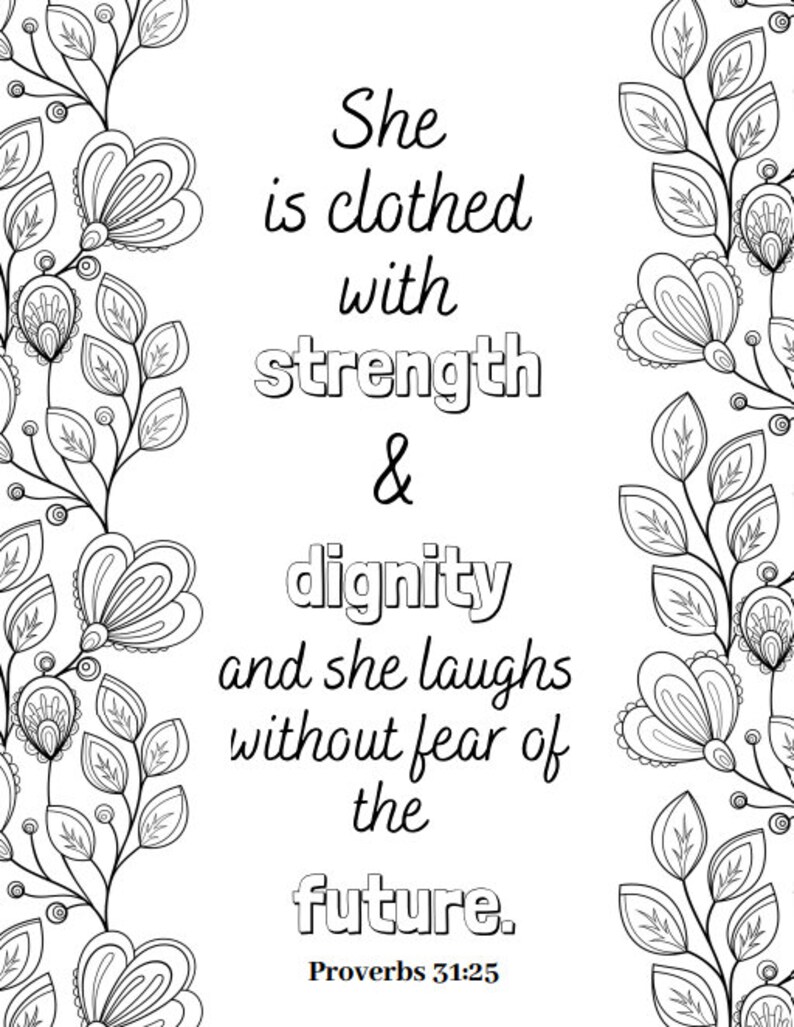 Bible Journaling Coloring Pages - Etsy