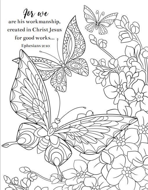 Bible Journaling Coloring Pages - Etsy