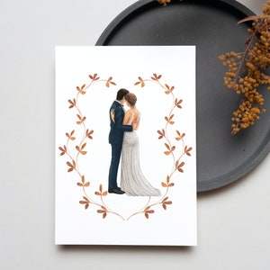 Carte de mariage d’automne personnalisable