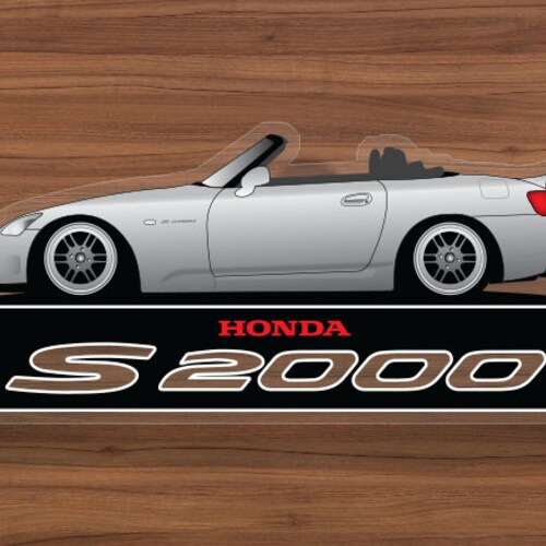 2X Lowered car outline JDM stickers For Honda S2000 Car & Truck Decals