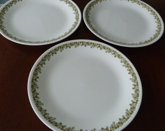 Vintage Crazy Daisy Dinner Plate, Corelle Spring Blossom Dinner Plate, Set of 6   #2703