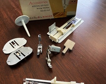 Singer Sewing Machine Attachments, Singer Foot Attachment, Singer Thread Guide, Buttonhole Presser Foot, Spool Pin, Needle Plate #8007