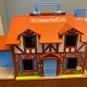 Vintage Fisher-Price House #952, Vintage 1980 Fisher-Price Little People House   #7643
