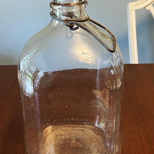 Rare Find - Vintage Duraglas Milk Bottle, MCM Gallon Milk Bottle, Collectible Milk Bottle  #7860