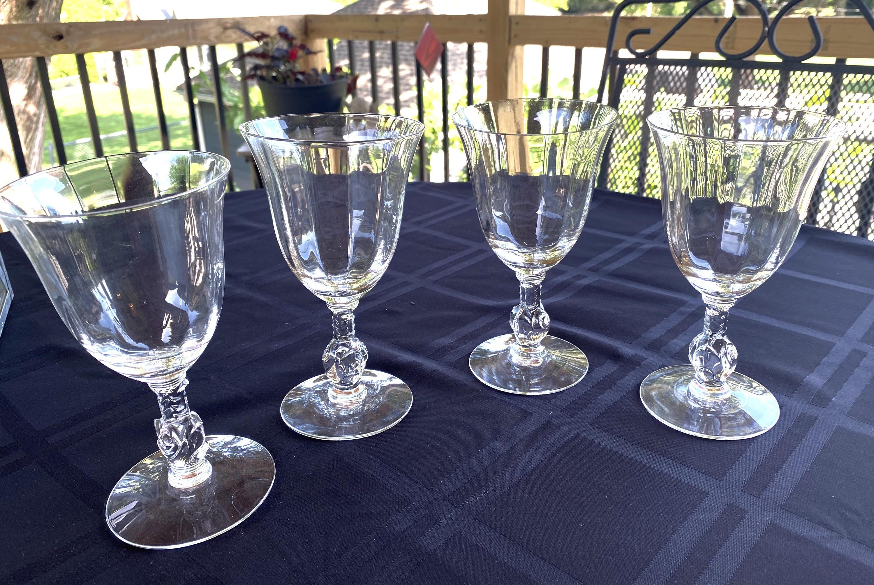 Heisey Crystal Glass Wine Glasses - Set of 2, Heisey 5072 Stemware