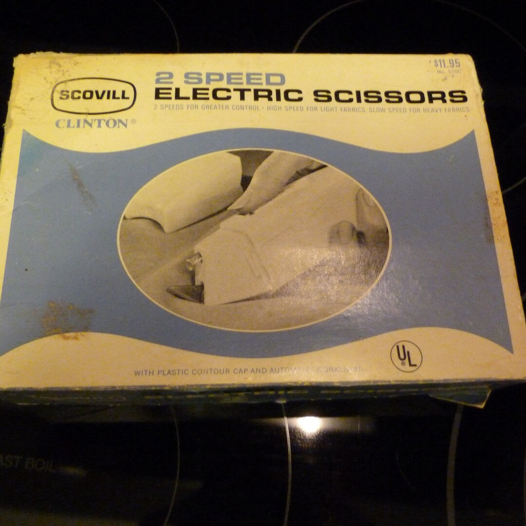 Vintage Scovill Electric Scissors in Original Box 3539 Etsy