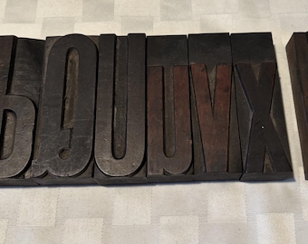 Vintage 4" Letterpress Printers Blocks - YOUR CHOICE  #8840
