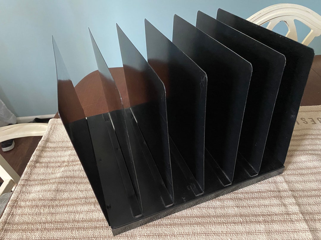 Industrial Black Metal Paper Tray File, Industrial Metal Desktop File