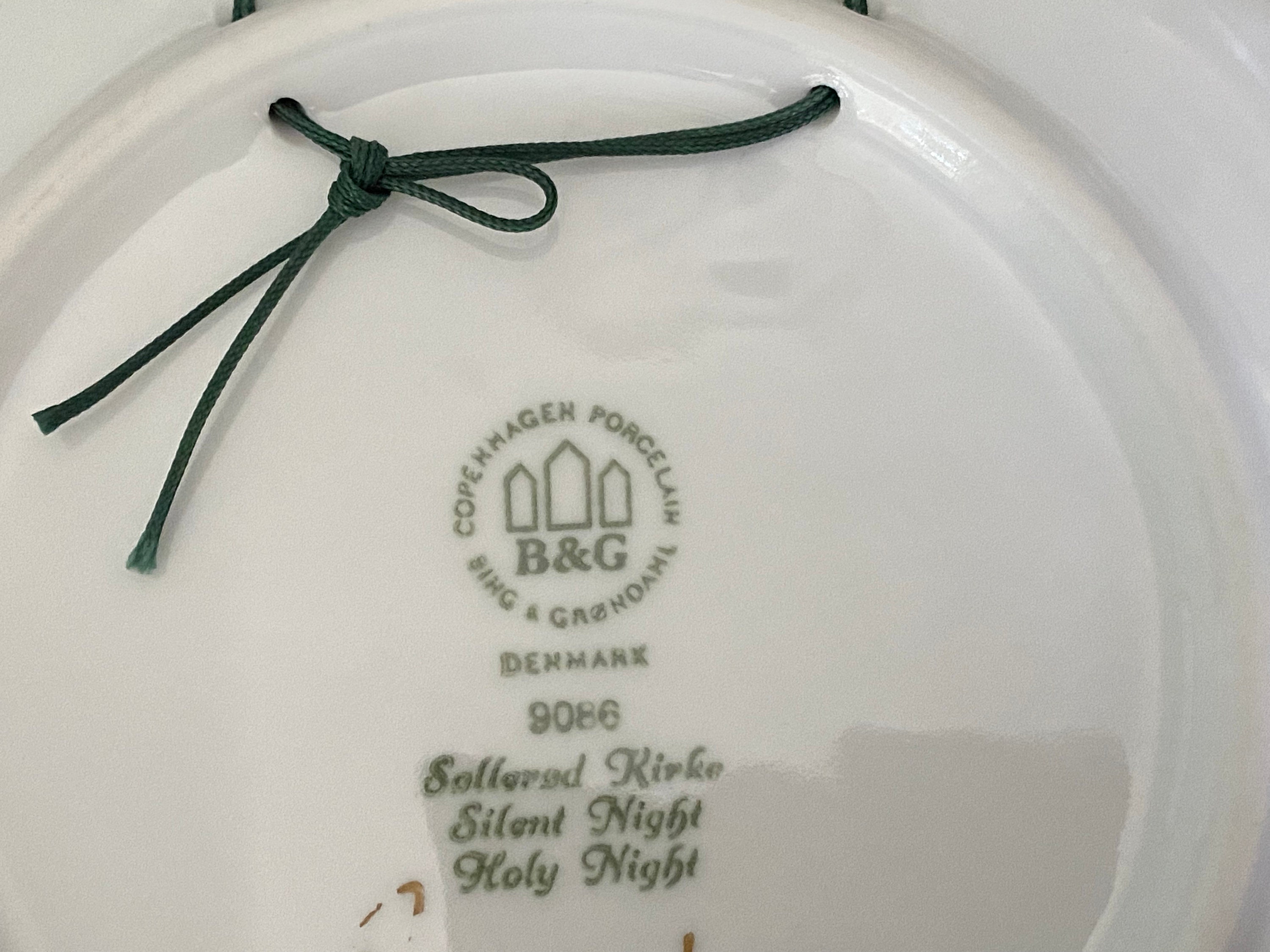 Piatto Di Natale Bing & Grøndahl 1982 – Porcellana Originale Prima Scelta, 18 Cm, Collezione Limitata