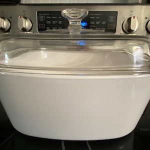 Corning Ware Covered Dutch Oven - A-5-B, 5 Quart,  5L, Corning Ware Just White 5 Qt 5 Liter Dutch Oven with Lid #7320