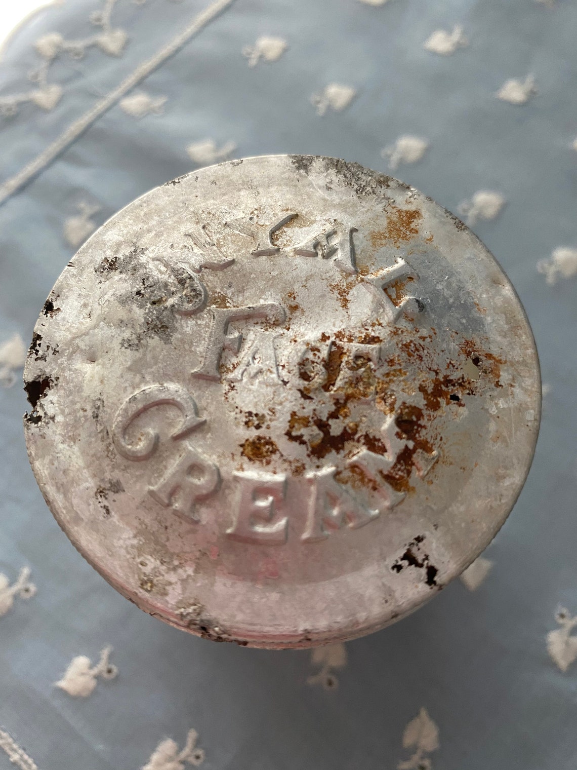 Vintage Milk Glass Nyal Face Cream Jar Etsy