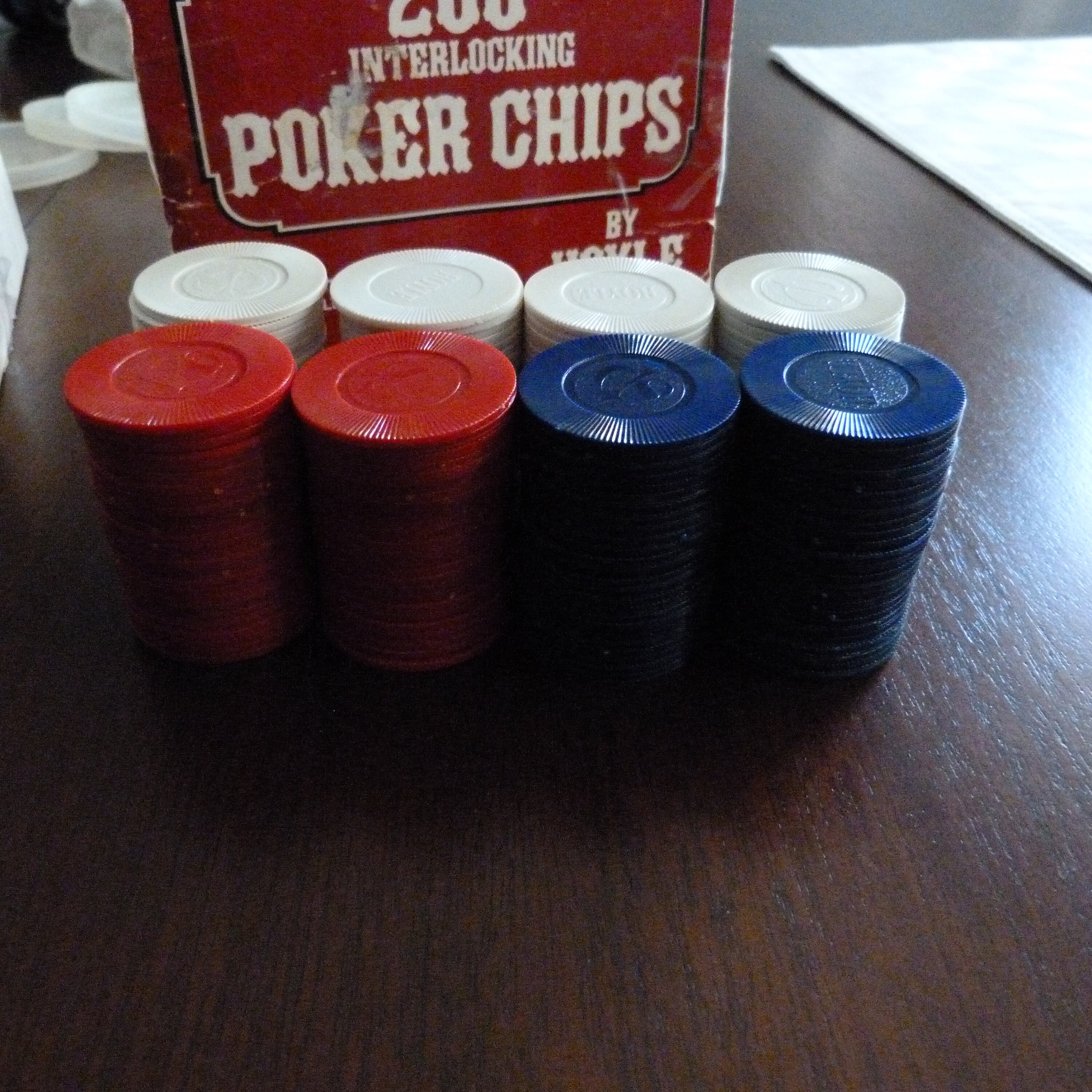 Vintage Hoyle Poker Chips Box of 200 Hoyle Poker Chips in Etsy