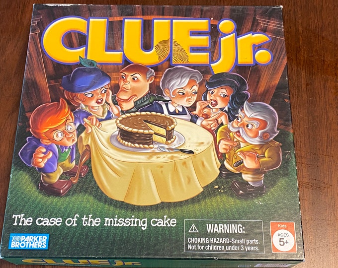 CLUE JR. the Case of the Missing Chocolate Cake, Clue Junior Game ...