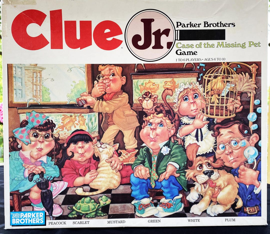 CLUE JR. the Case of the Missing Chocolate Pet, Clue Junior Game From ...