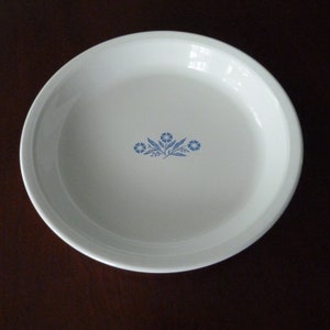 Corning Ware blauwe korenbloem 9-inch taartplaat – P-309, Corning Ware korenblauwe 9-inch taartplaat #8480