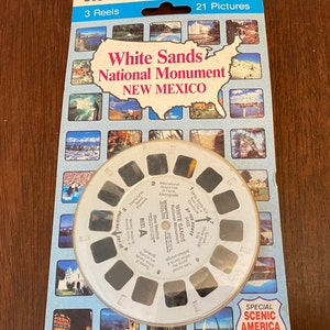 Vintage View Master Reel, View Master Disk, View Master White Sands National Monument New Mexico, View Master Reel A 5443   #6547